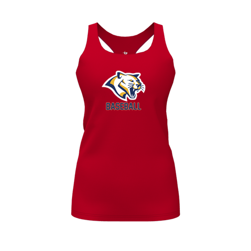 [CUS-DFW-RCBK-PER-RED-FYS-LOGO1] Racerback Tank Top (Female Youth S, Red, Logo 1)