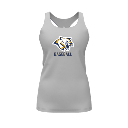 [CUS-DFW-RCBK-PER-GRY-FYS-LOGO1] Racerback Tank Top (Female Youth S, Gray, Logo 1)