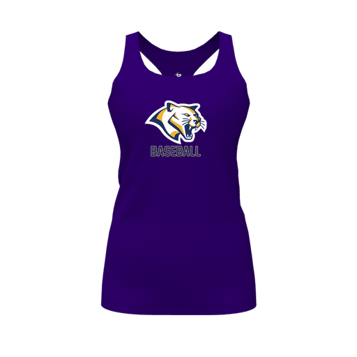 [FT0TRBPP-FYS-LOGO1] Decker Racerback Tank Top (Female Youth S, Purple, Logo 1)
