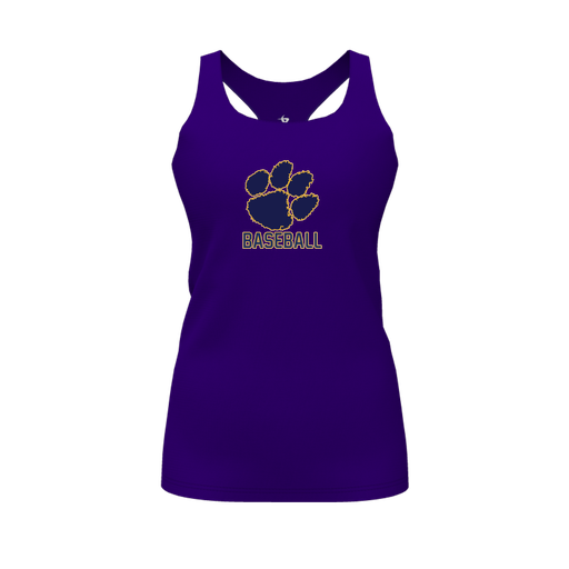 [FT0TRBPP-FYS-LOGO2] Decker Racerback Tank Top (Female Youth S, Purple, Logo 2)