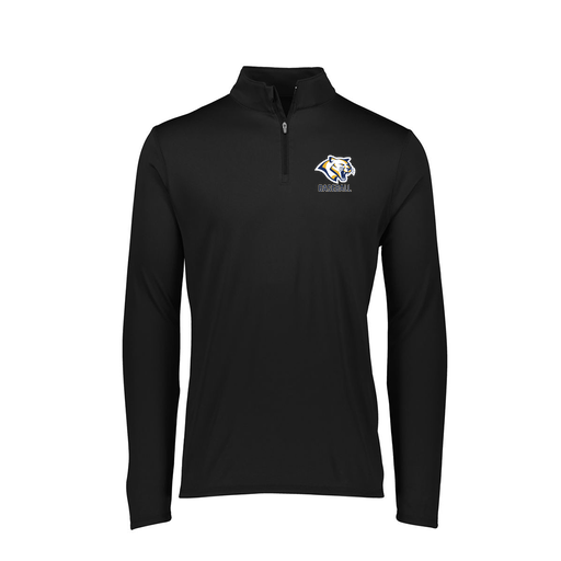 [FTLQFLBK-FAXS-LOGO1] Decker Women's Flex-Lite 1/4 Zip Shirt (Female Adult XS, Black, Logo 1)