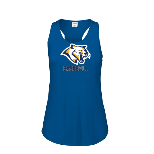 [3078.U55.S-LOGO1] Ladies Tri Blend Tank Top (Female Adult S, Royal, Logo 1)