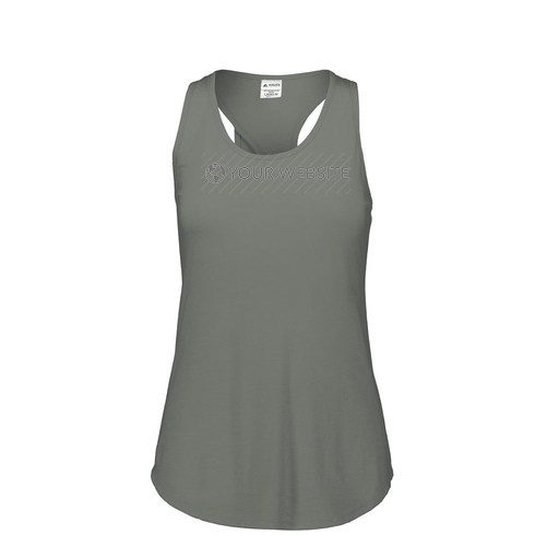 [FT0TUBGY-FAS-LOGO3] Ladies Tri Blend Tank Top (Female Adult S, Gray, Logo 3)