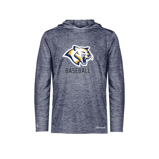 [FOLHCGNV-AS-LOGO1] Decker Men's Charge Hoodie (Adult S, Navy, Logo 1)