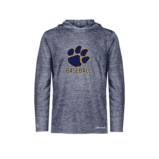 [FOLHCGNV-AS-LOGO2] Decker Men's Charge Hoodie (Adult S, Navy, Logo 2)