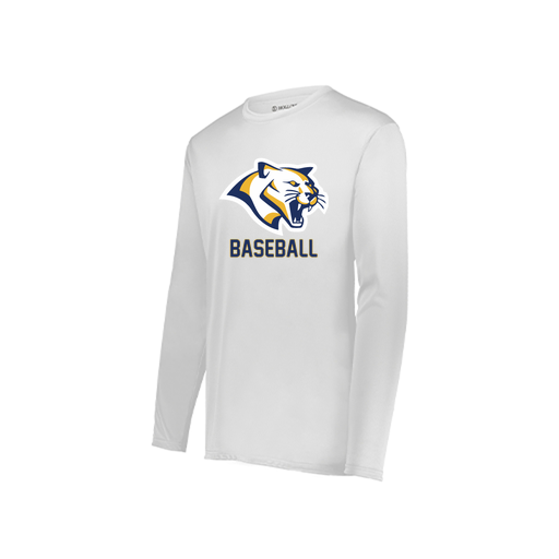 [222822.005.XS-LOGO1] Men's LS Smooth Sport Shirt (Adult XS, White, Logo 1)