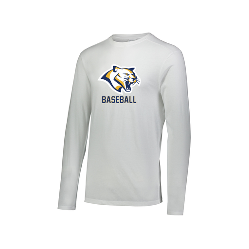 [FTLCUBWH-AXS-LOGO1] Decker Men's Tri-Blend T-Shirt - Long Sleeve (Adult XS, White, Logo 1)