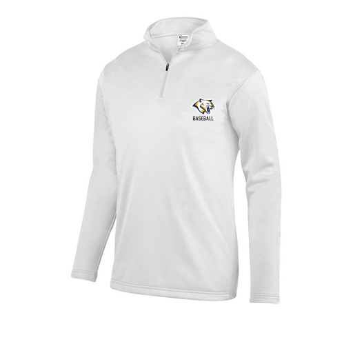 [FOLQFFWH-AS-LOGO1] Decker Men's FlexFleece 1/4 Zip (Adult S, White, Logo 1)